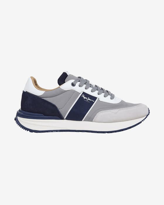 Zapatillas Pepe Jeans Buster Club gris azul marino rosa