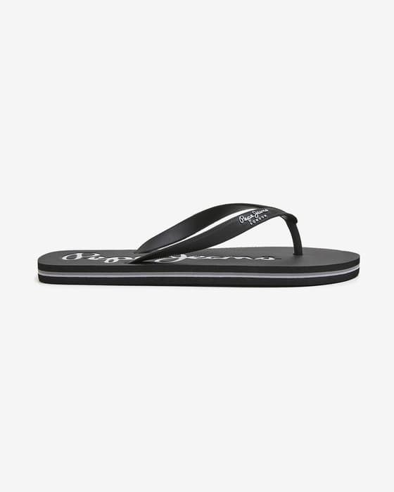 Chinelos Pepe Jeans Beach Bay Basic preto branco