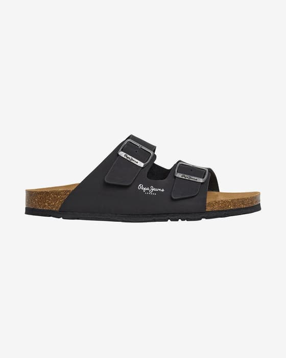 Sandalias Pepe Jeans Bio Double Velour negro