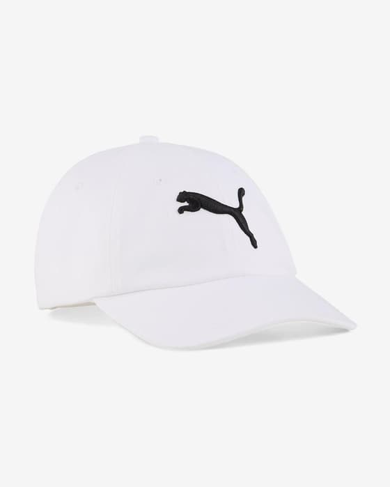 Gorra Puma Essentials Cat blanco puro negro infantil