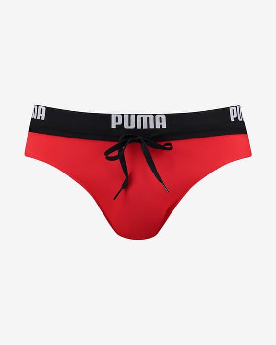 Maillot de bain Puma Logo Brief rouge