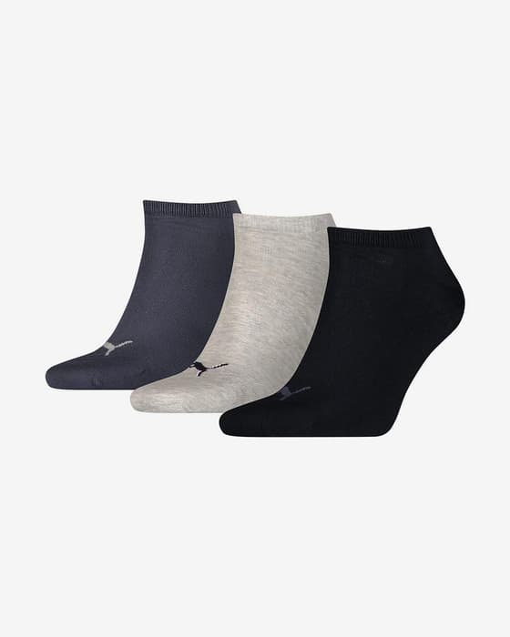 Calcetines Puma Sneaker Plain gris oscuro gris claro negro (3 pares)