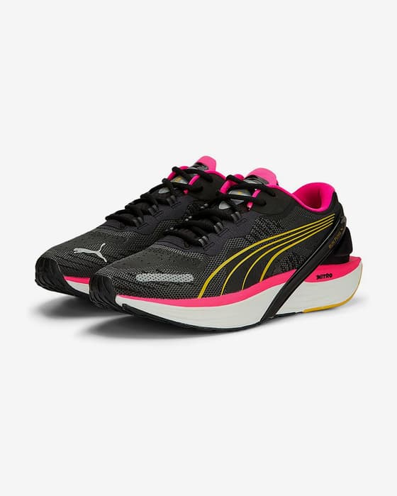 Scarpe Puma Run XX Nitro nero rosa giallo donna
