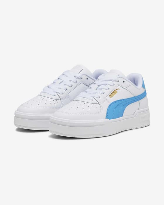 Zapatillas Puma California Pro Classic blanco azul claro junior