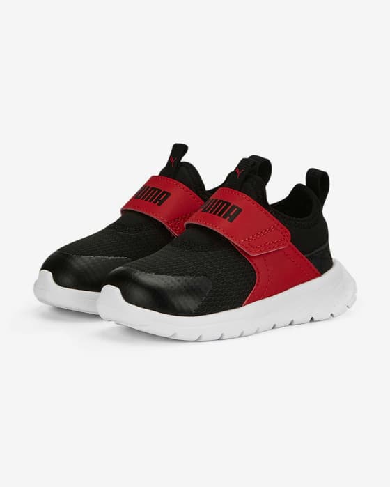 Zapatillas Puma Evolve Slip On negro rojo bebé