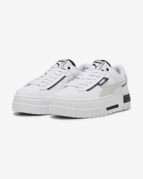 Zapatillas Puma Mayze Crashed blanco puro negro mujer