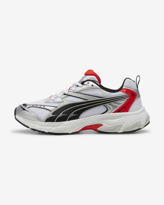 Zapatillas Puma Morphic negro rojo blanco