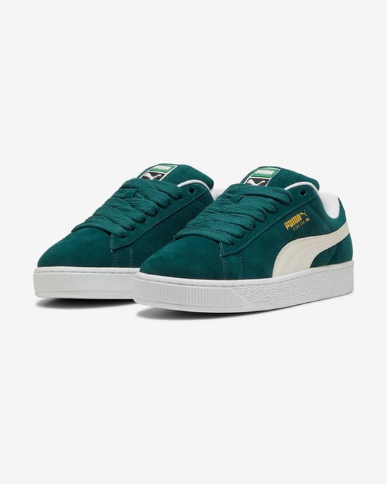 Zapatillas Puma Suede XL verde oscuro blanco