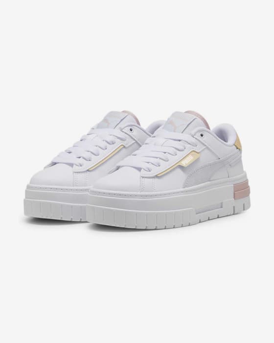 Zapatillas Puma Mayze Crashed blanco rosa gris junior
