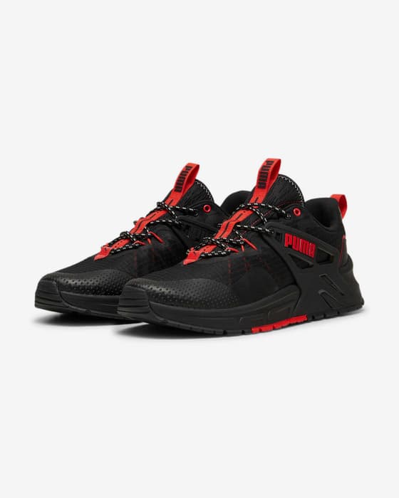 Zapatillas Puma Pacer Trail negro puro rojo