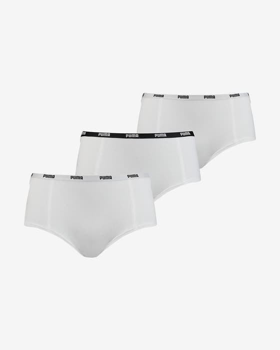 Braga Puma Mini Short blanco mujer (3 unidades)