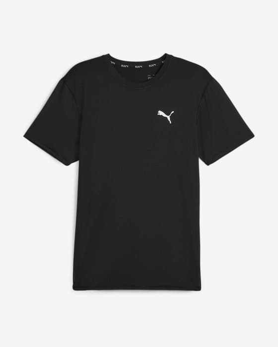 Camiseta Puma Run Cloudspun manga corta negro puro