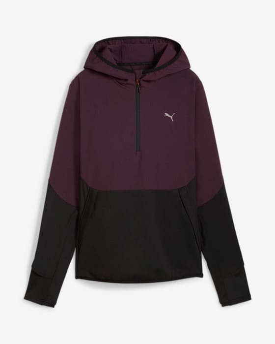 Sudadera Puma Seasons Microfleece Hybrid lila negro mujer