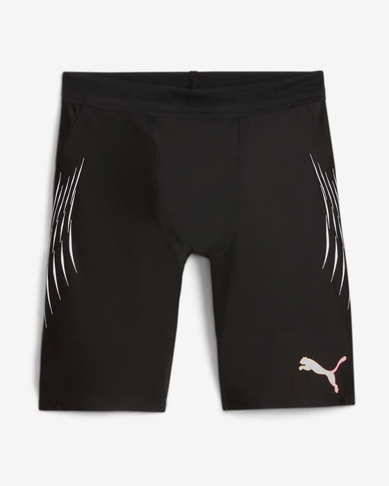 Malla corta Puma Run Elite Reflective negro puro blanco