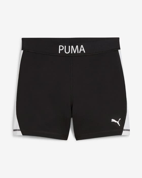Puma Strong Shorts Black Matte White Women