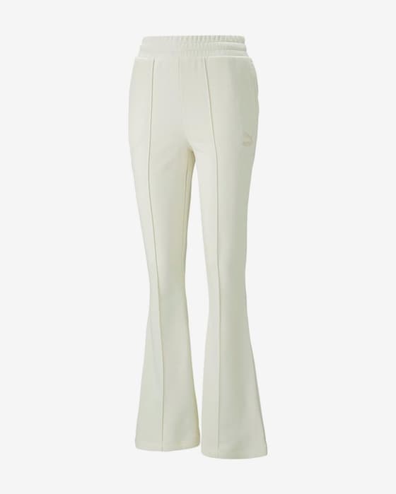 Pantalón largo Puma Classics Flared TR blanco mujer