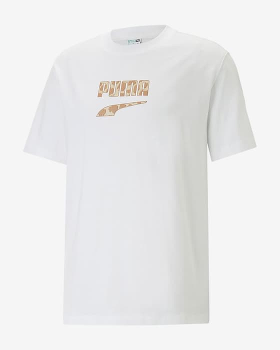 Camiseta Puma Downtown Regular Logo Graphic manga corta blanco