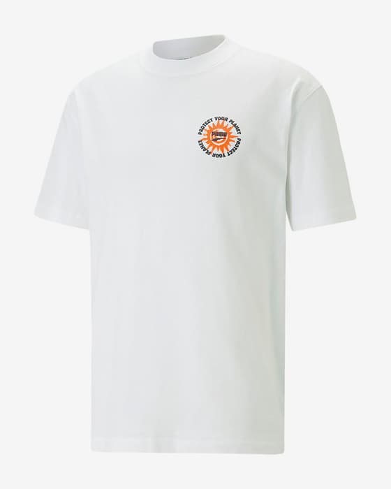 Puma Downtown Big Graphic T-Shirt weiß