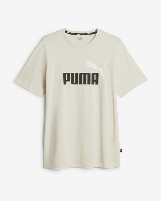 Puma Essentials+ 2 Colour Logo T-Shirt weiß