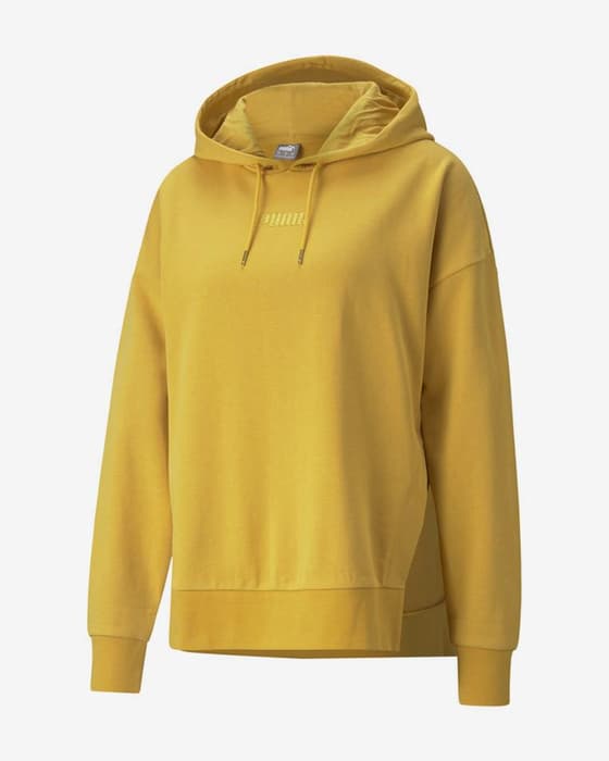Sudadera con capucha Puma TR amarillo mujer