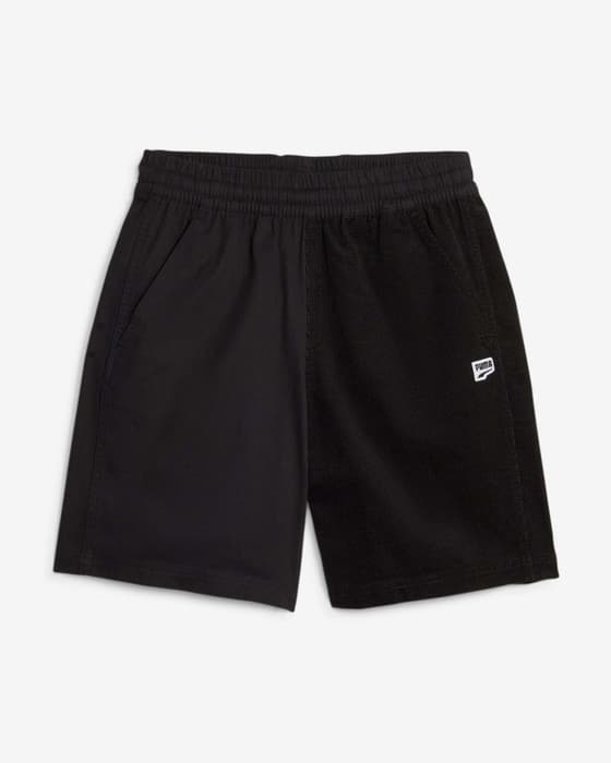 Pantalón corto Puma Downtown Corduroy negro blanco