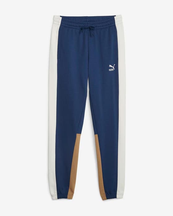 Pantalón largo Puma Classics Block azul marino blanco