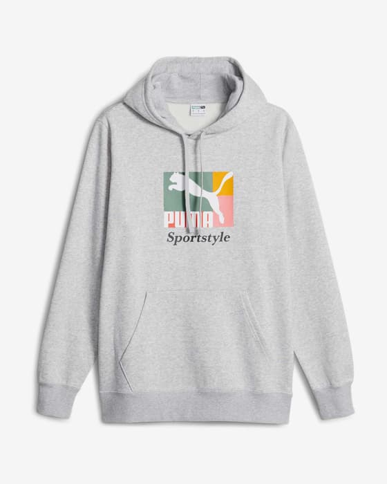 Sudadera con capucha Puma Classics Love gris azul blanco