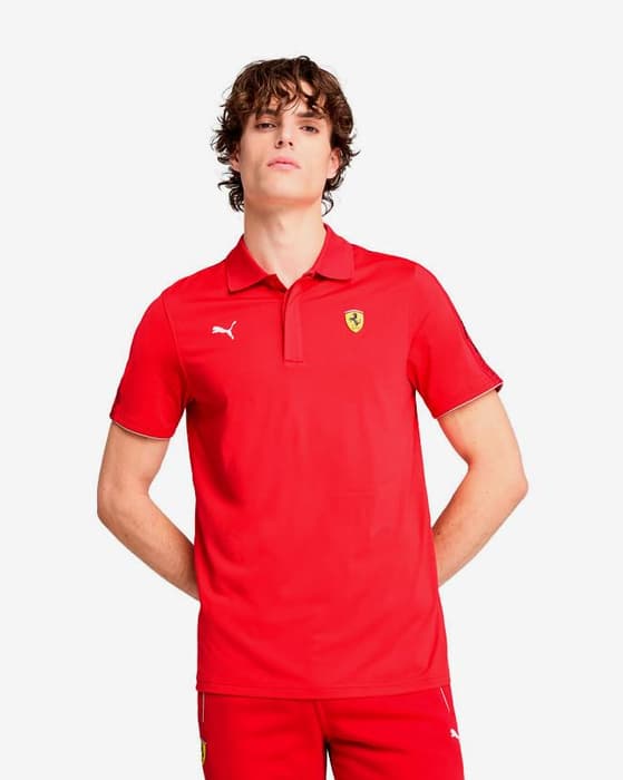 Puma Scuderia Ferrari Race Cloudspun Poloshirt rot