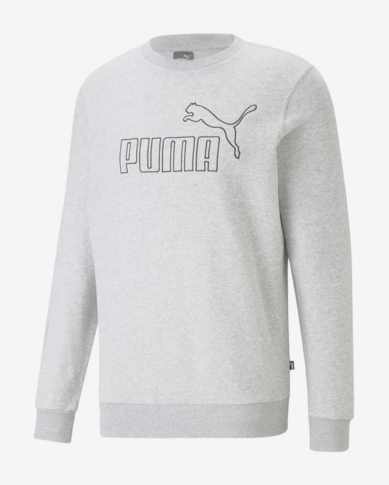 Sudadera Puma Essentials Elevated Crew Neck gris claro