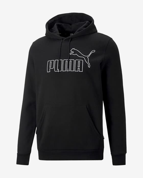 Sudadera con capucha Puma Essentials Elevated negro blanco