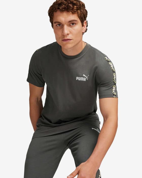 Camiseta Puma Essential TAPE CAMO manga corta negro