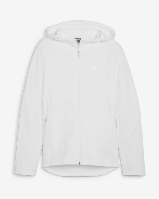 Sudadera con capucha Puma Evostripe Full Zip blanco puro