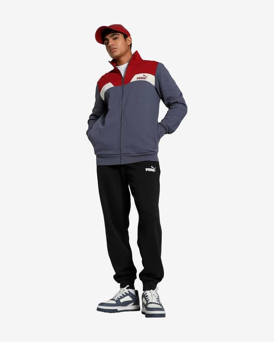Chándal Puma Power Full Zip gris negro