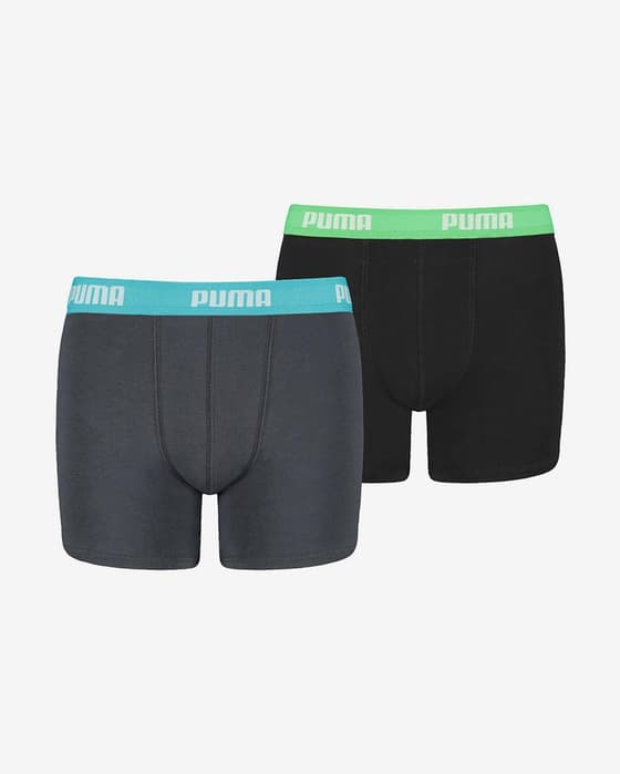 Bóxer Puma Basic negro turquesa infantil (2 unidades)
