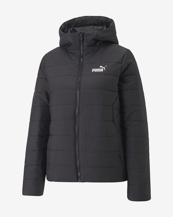 Chaqueta con capucha Puma Essentials Logo negro mujer