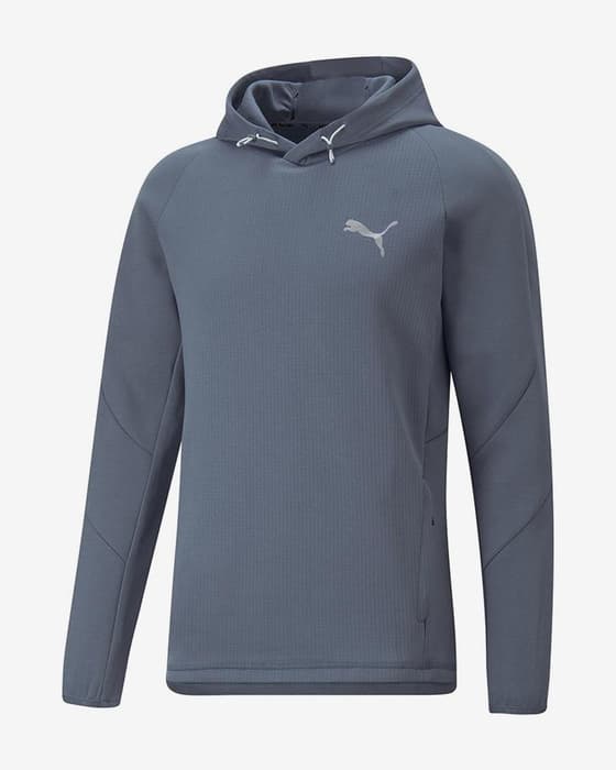 Sudadera con capucha Puma Evostripe azul grisáceo