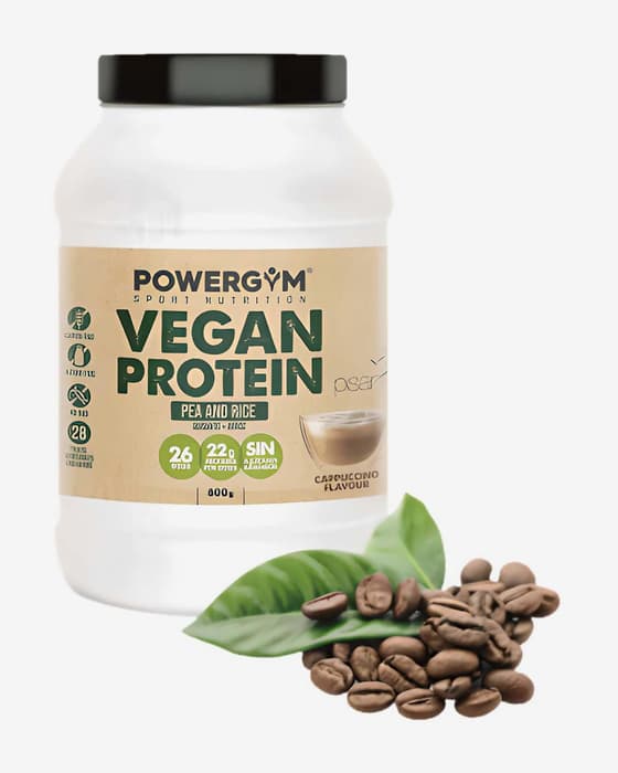 Powergym Vegan Protein Cappuccino Smaakshake 800 g