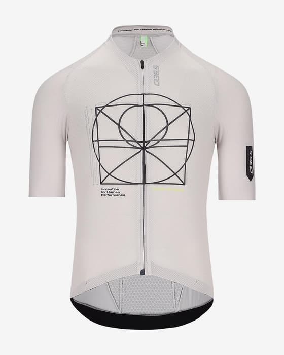 Maillot Q36.5 Gregarius Clima Vitruvian manches courtes gris