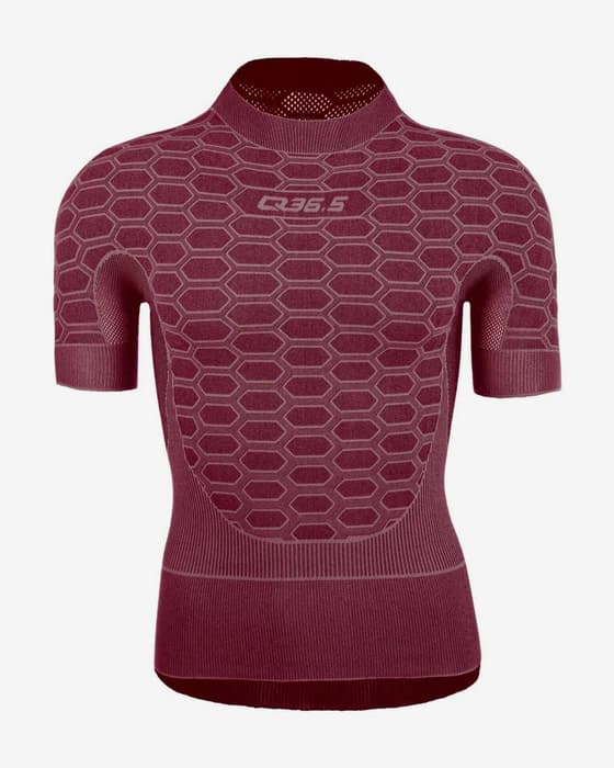 Camiseta interior Q36.5 2 Short manga corta granate