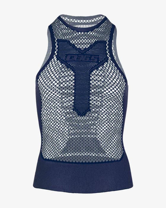 Camiseta interior Q36.5 Mesh 0 sin mangas azul