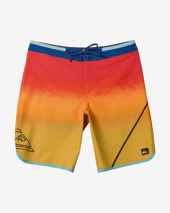 Maillot de bain Quiksilver Surfsilk New Wave rouge orange.
