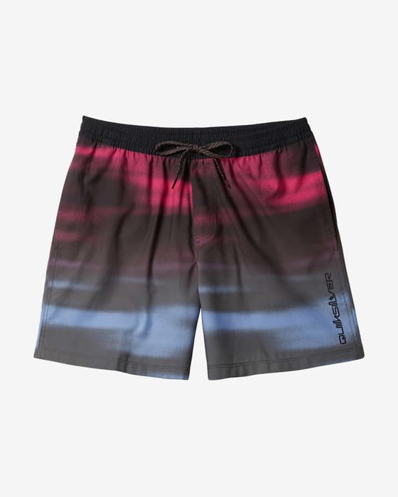 Maillot de bain Quiksilver Everyday Fade Volley noir bleu rose.