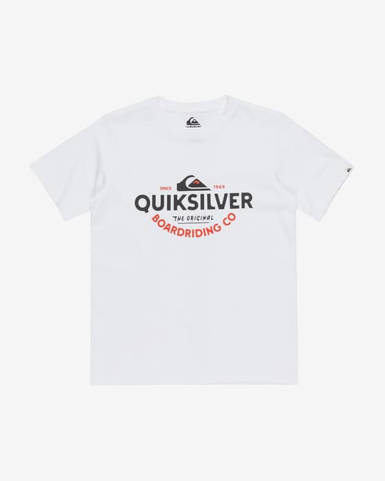 Quiksilver Typed Out T-shirt short sleeve white Kids