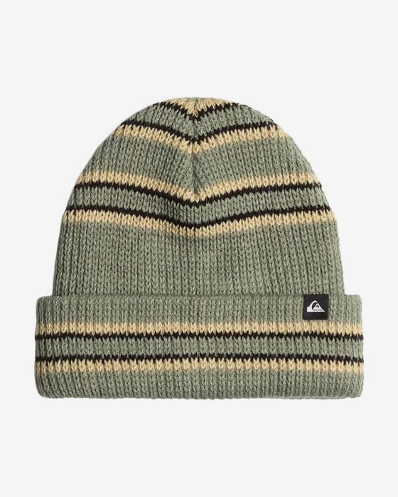 Gorro Quiksilver Split verde claro beige