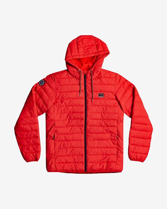 Veste à capuche Quiksilver Scaly rouge noir