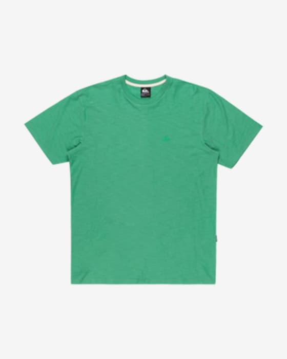 Camiseta Quiksilver Slub Roundneck manga corta verde turquesa
