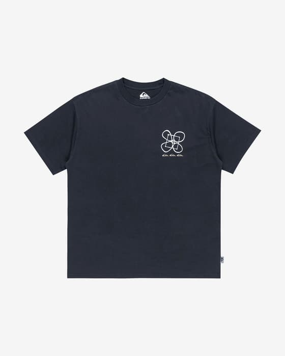 Camiseta Quiksilver Outside Inside manga corta negro