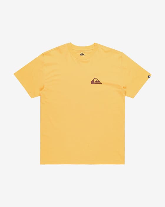 T-shirt Quiksilver EV Mini Logo manga curta amarelo quente
