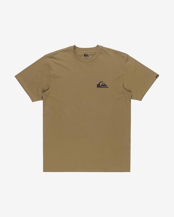 T-shirt Quiksilver EV Mini Logo manga curta castanho-toupeira