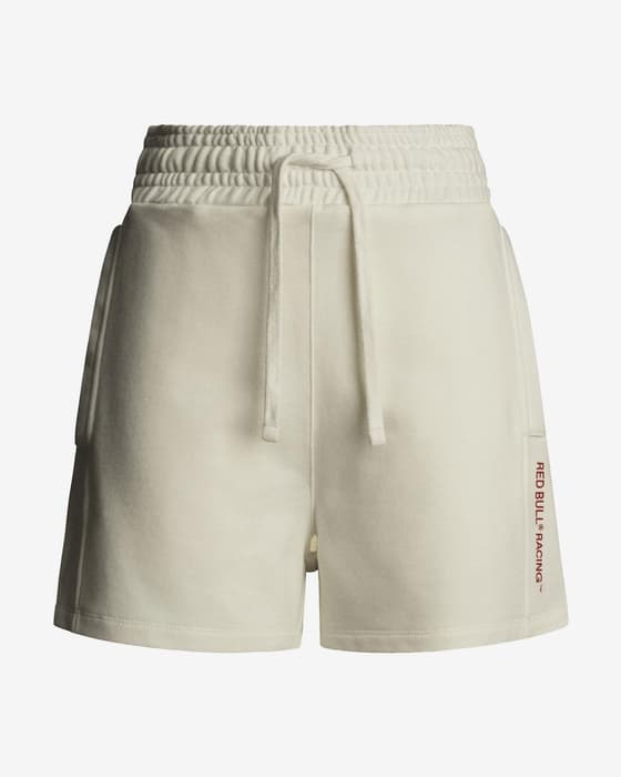 Pantalón corto Red Bull Racing x Pepe Jeans High Waisted blanco roto mujer